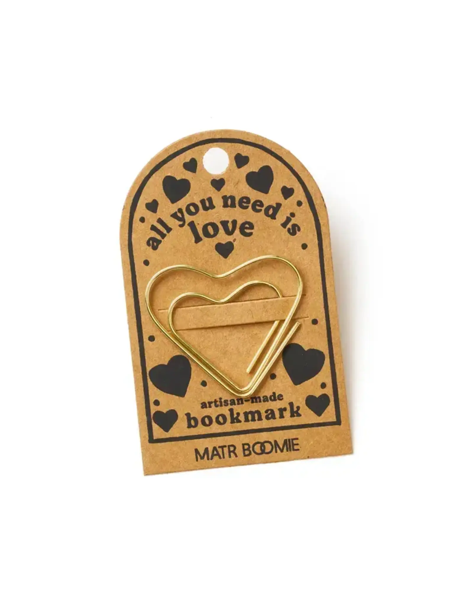 Kitaab Heart Wire Bookmark - Gold, India