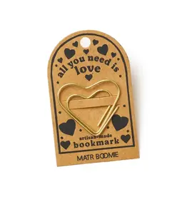Kitaab Heart Wire Bookmark - Gold, India