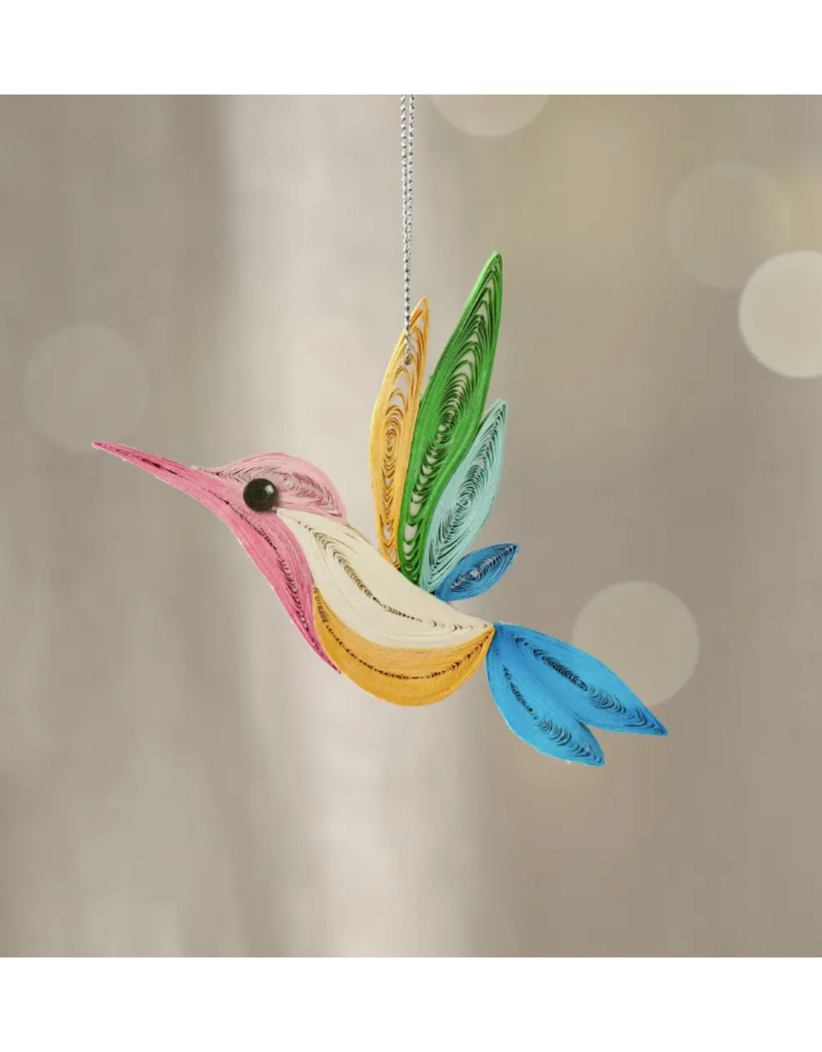 Chim Quilled Hummingbird Ornament