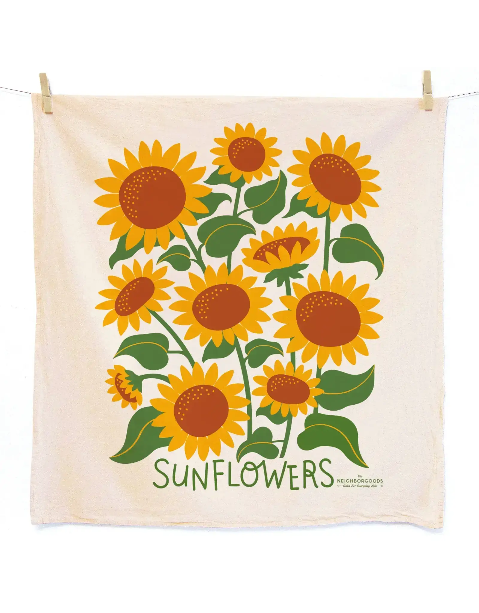 Hello Sunshine (Sunflower,Marigold) -Tea Towel Set of 2
