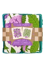 I Lilac Purple (Mint, Lilac) - Tea Towel Set of 2