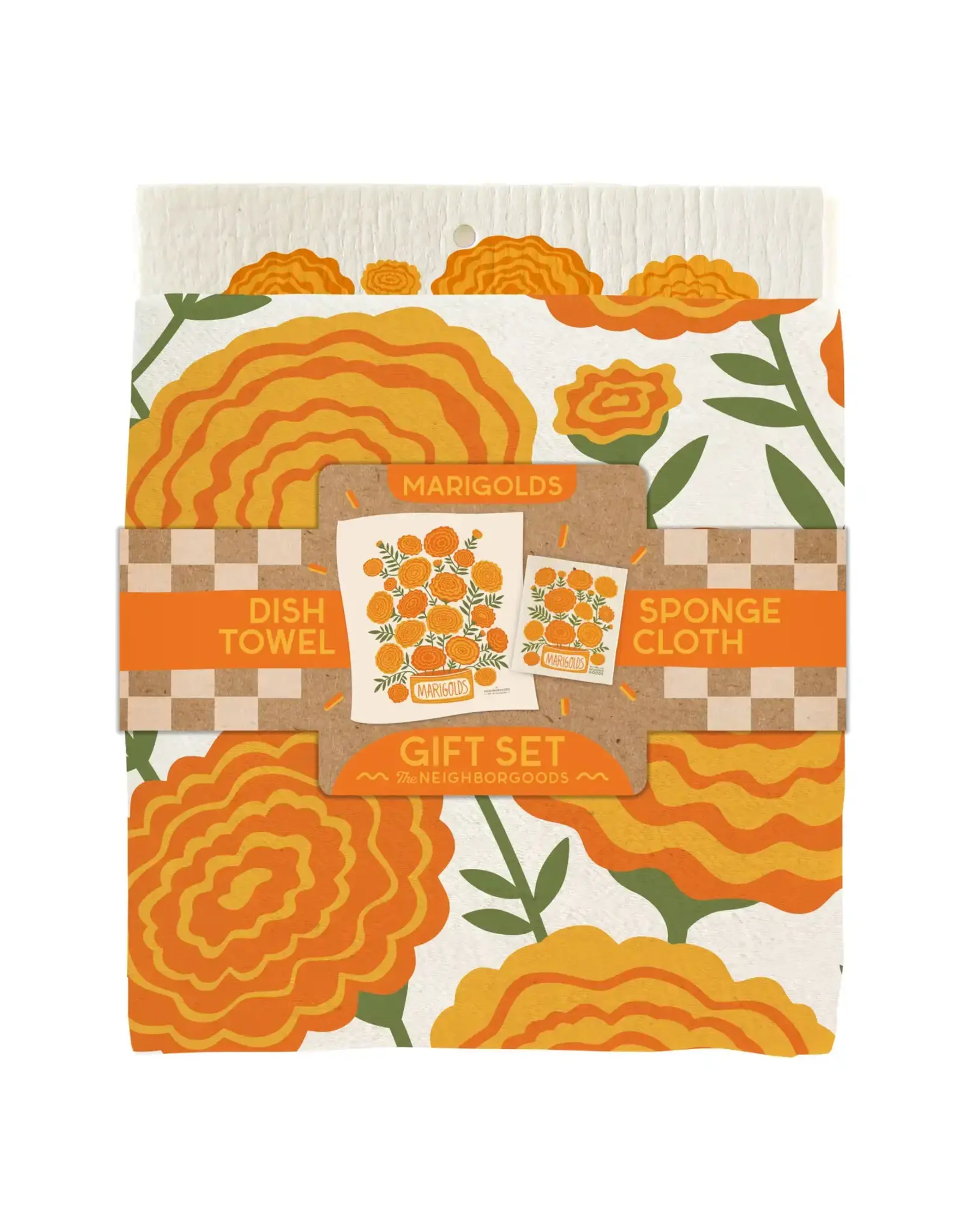 Marigold - Tea Towel + Sponge Cloth Set