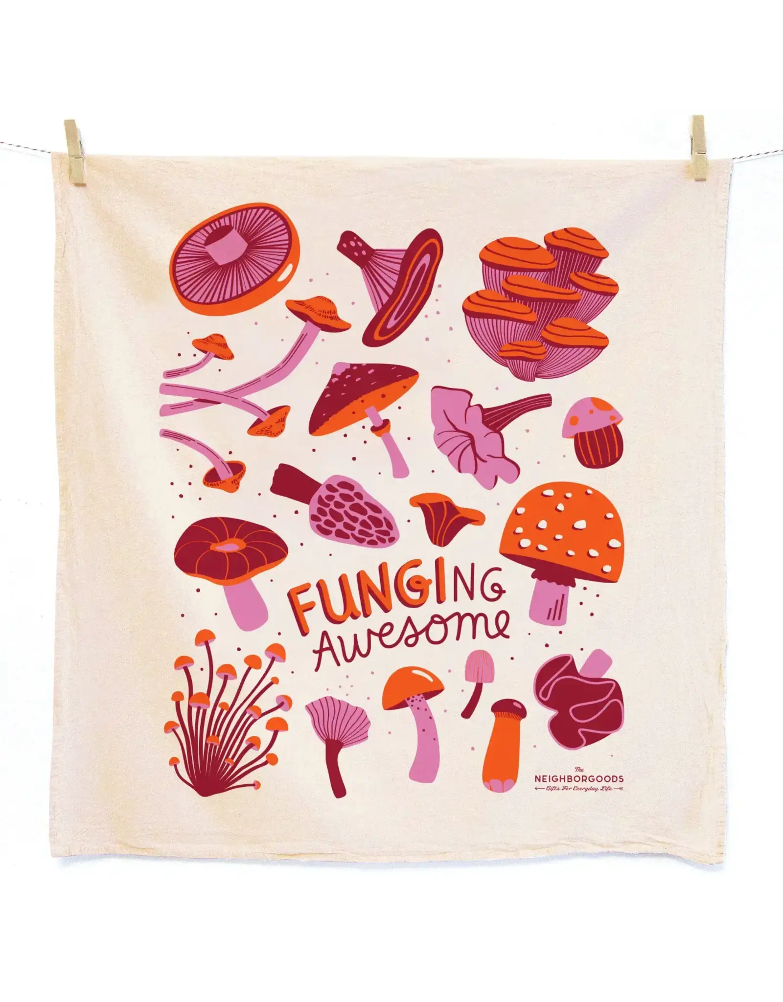 Mushroom - Tea Towel + Sponge Cloth Set