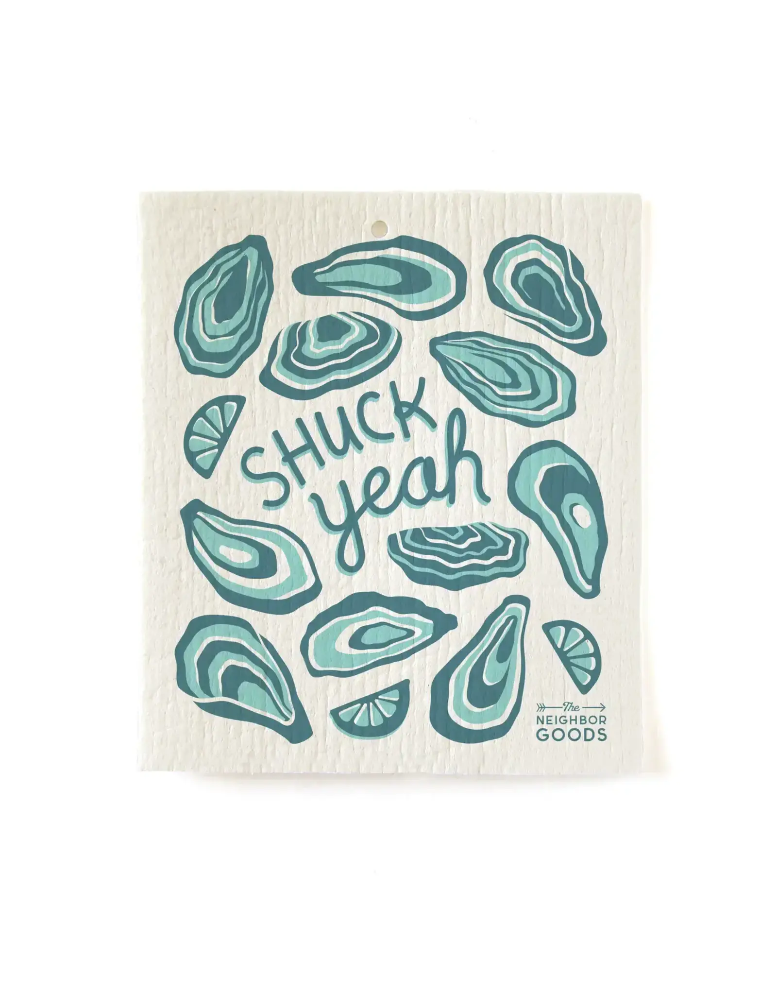 Oyster- Tea Towel + Sponge Cloth Set