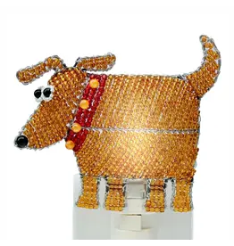Beaded Night Light Dog