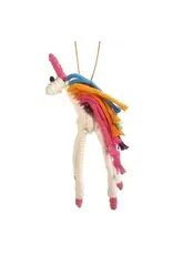 Cotton & Wire Unicorn Ornament, Colombia