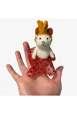 Handcrafted Felt Dancing Cat Finger Puppet Ornament