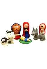6-Piece Marzipan Nativity, Ecuador