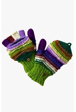 Handmade Fleece Lined Glitten, Assorted Colors, Nepal