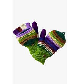 Handmade Fleece Lined Glitten, Assorted Colors, Nepal