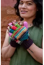 Handmade Fleece Lined Glitten, Assorted Colors, Nepal