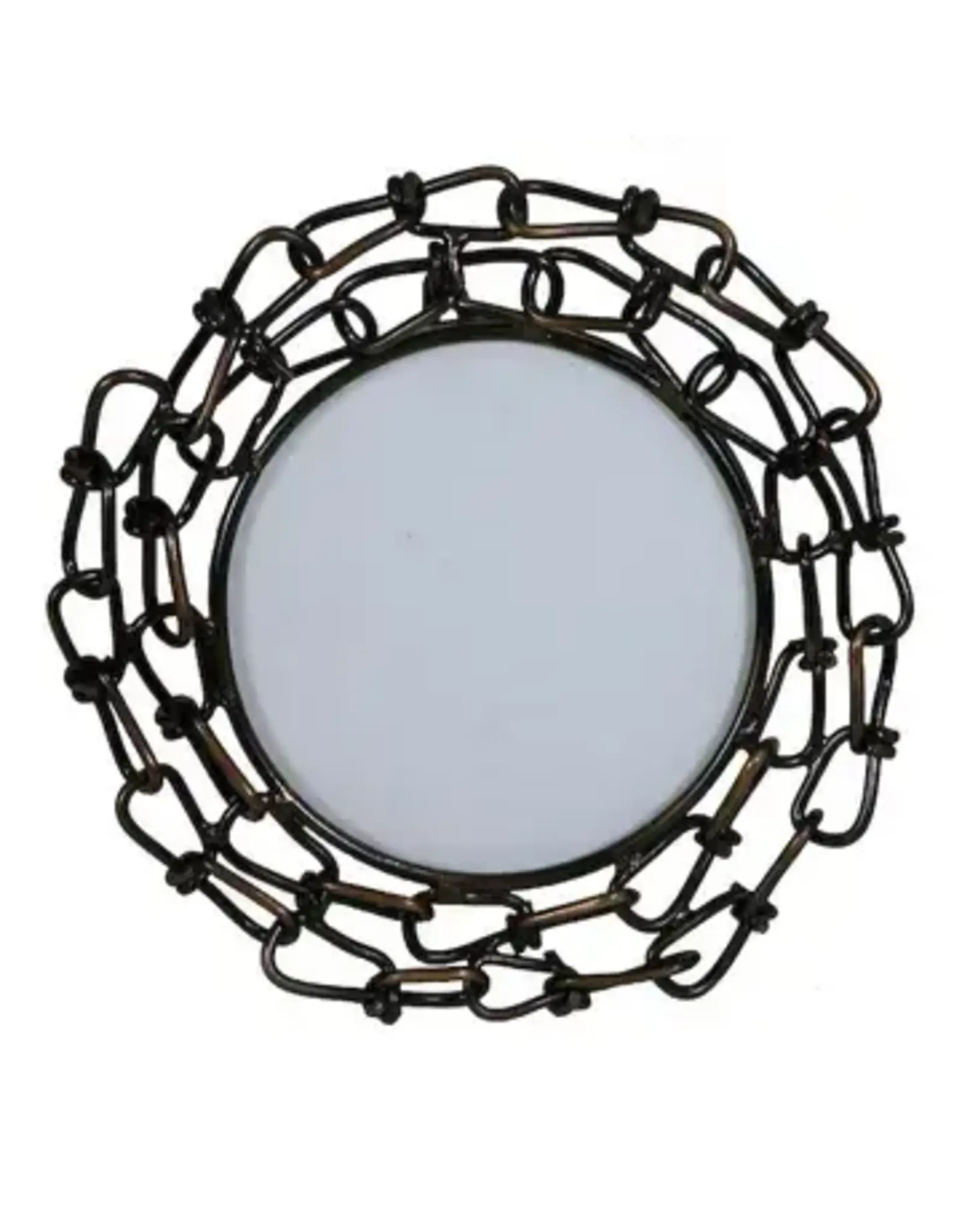 Round Recycled Chain Link Photo Frame, Peru