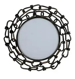 Round Recycled Chain Link Photo Frame, Peru