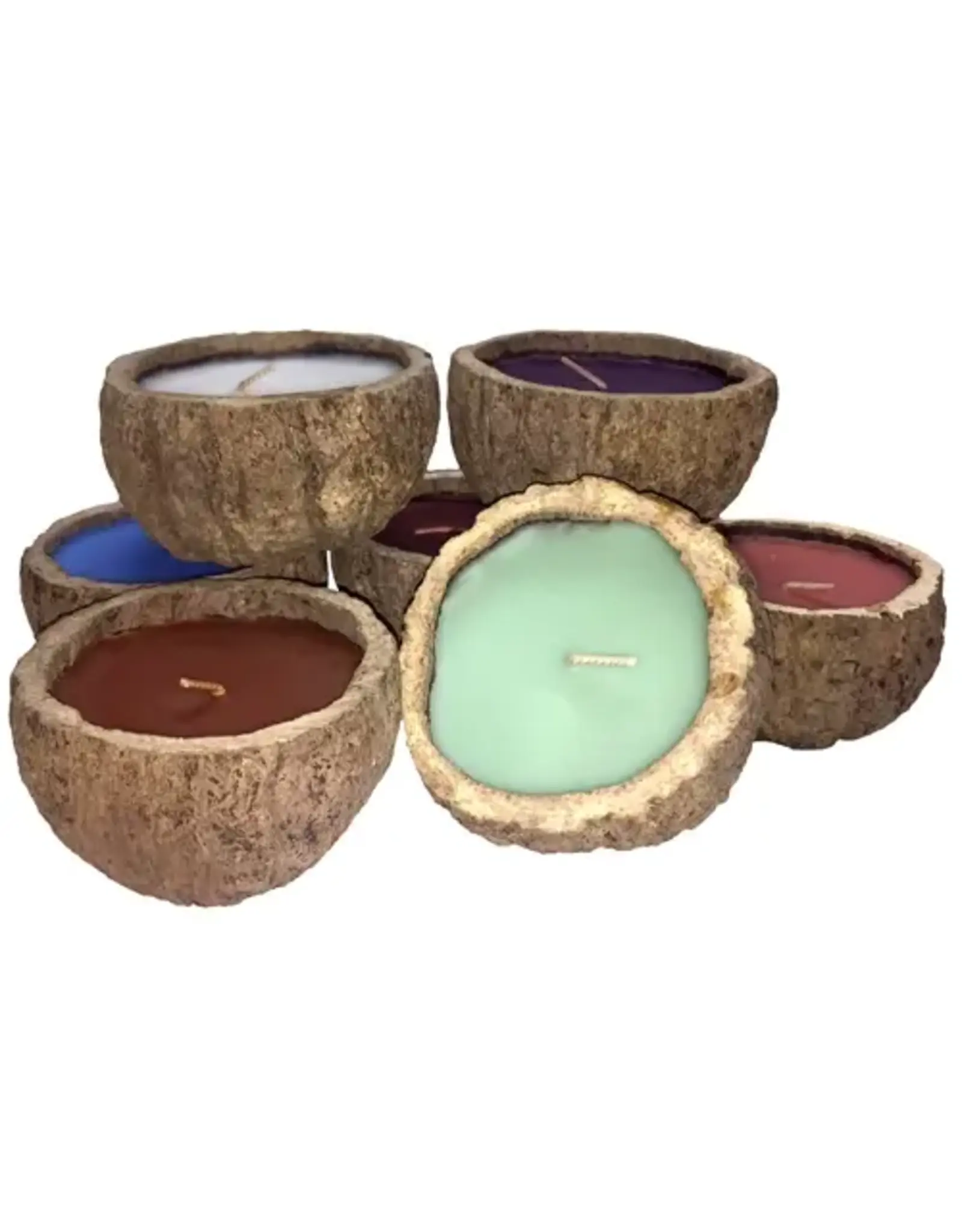 Exotic Scented Brazil Nut Candles, Peru |