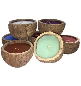 Exotic Scented Brazil Nut Candles, Peru |