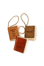 Little Book Ornaments with Cotton Hanger