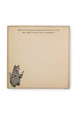 Are You Working Hard Enough Square Notepad