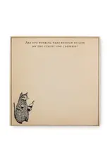 Are You Working Hard Enough Square Notepad