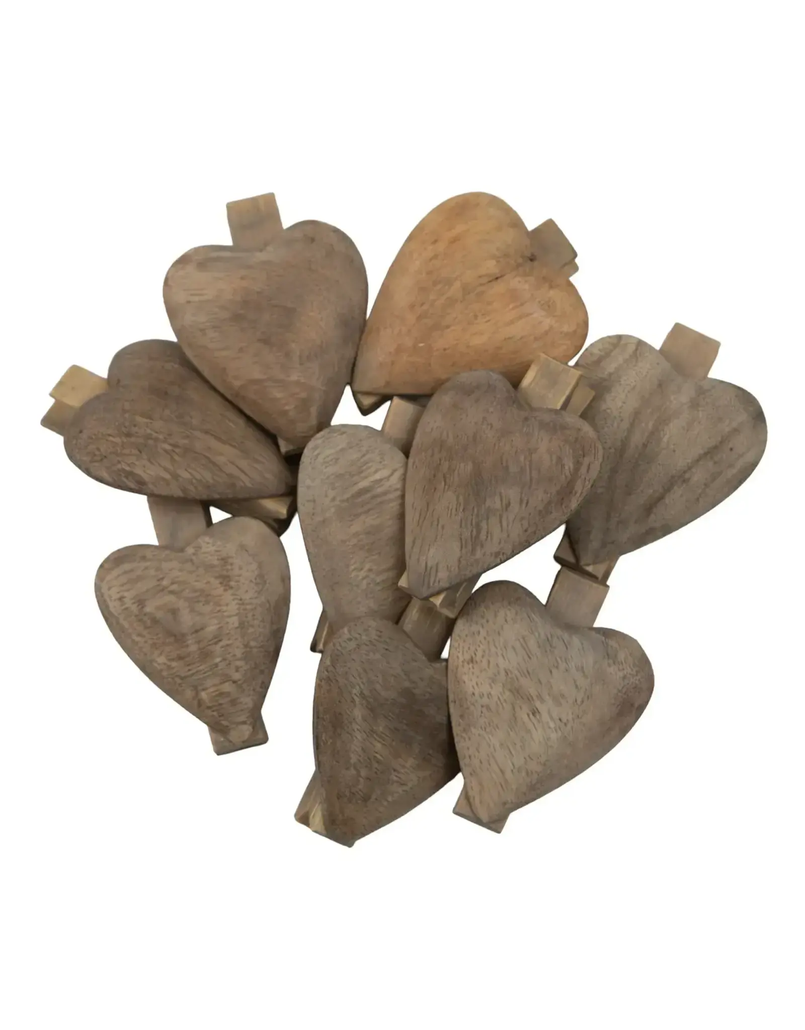 Wooden Heart Clip