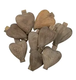 Wooden Heart Clip