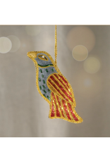 kalyani Flocked Bird Ornament, India