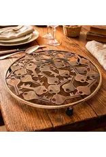 Recycled Keys Trivet, Copper Finish