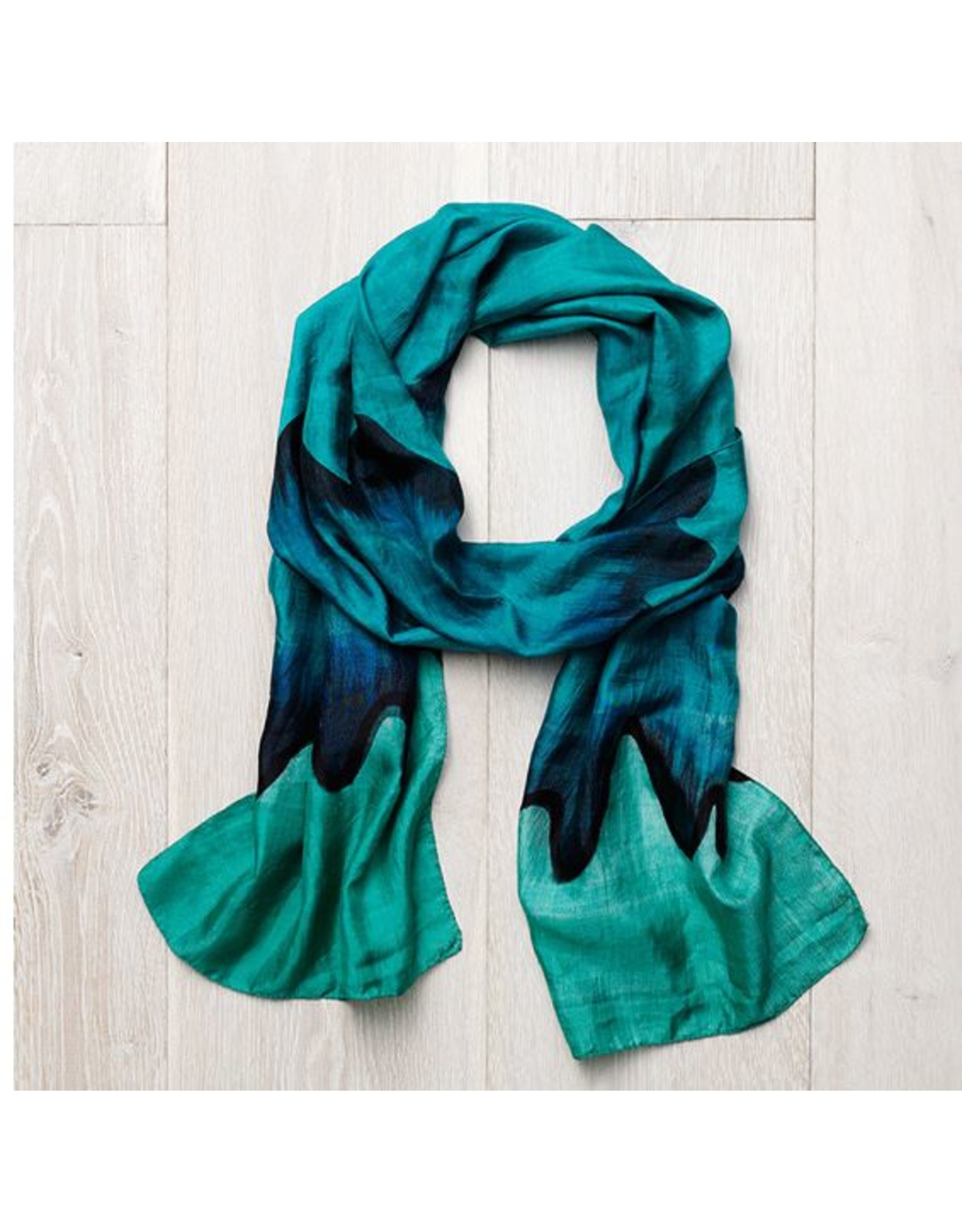 Trade roots Ocean Wave Scarf, India