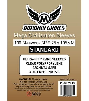 Mayday Games 7149 Sleeve«Mega Civilisation» 75mm X 105mm / 100