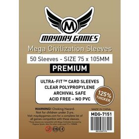 Mayday Games 7151 Sleeve«Mega Civilisation» 75mm X 105mm / 50