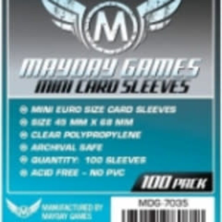Mayday Games Sleeves - MDG-7035 «Mini-Euro» 45mm X 68mm / 100