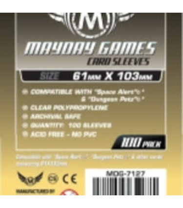 Mayday Games 7127 Sleeve «magnum Space Alert & Dungeon Petz» 61mm X 103mm / 100