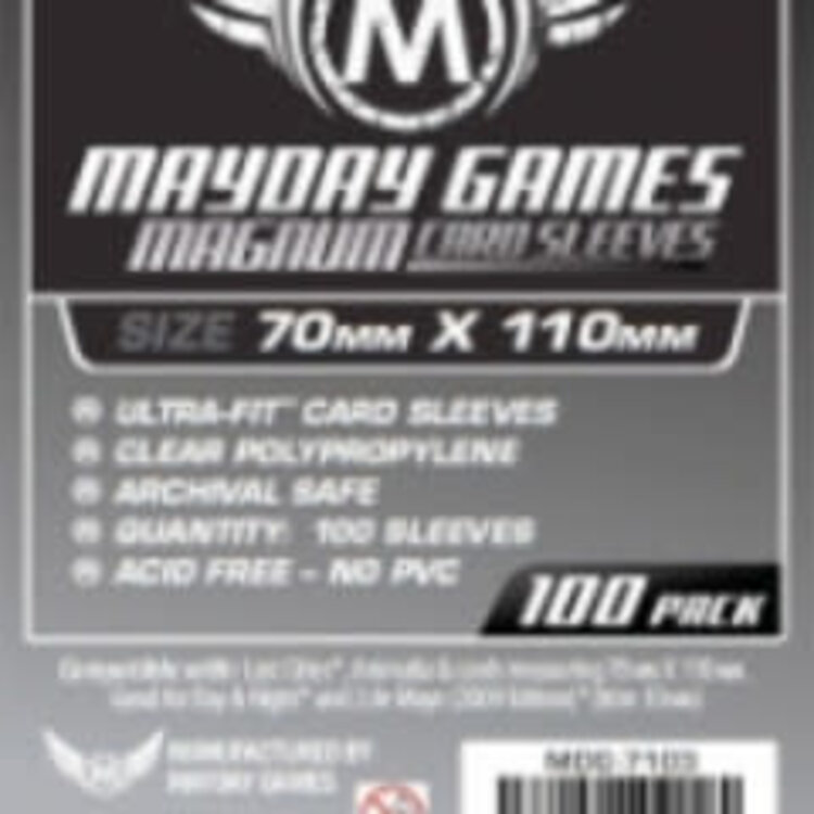 Mayday Games 7103 Sleeve «magnum silver» 70mm X 110mm / 100