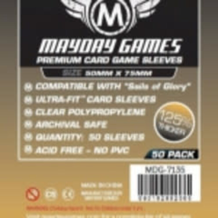 Mayday Games Sleeves - MDG-7135 «Sails of Glory» 50mm X 75mm Deluxe / 50