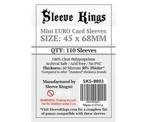 SKS-8803 Mini Euro 45mm X 68mm /110 Kings - Sleeve - Jeux de socit  Ludold