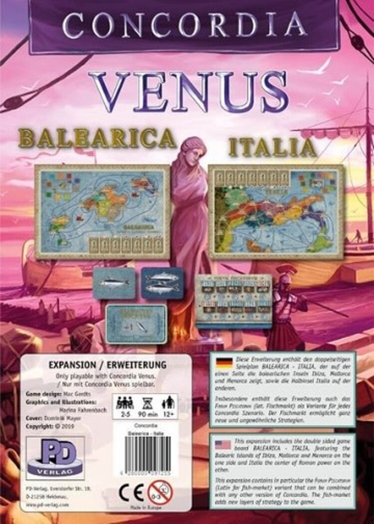 Rio Grande Games Concordia: Venus: Ext. Balearica Italia (EN)
