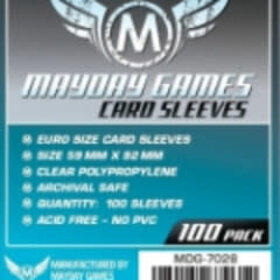 Mayday Games Sleeves - MDG-7028 «Euro» 59mm X 92 mm / 100