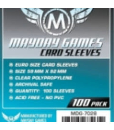 Mayday Games Sleeves - MDG-7028 «Euro» 59mm X 92 mm / 100