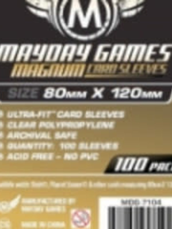 Mayday Games Sleeves - MDG-7104 «Magnum Gold» 80mm X 120mm / 100