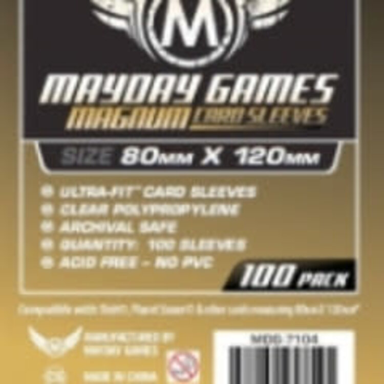 Mayday Games Sleeves - MDG-7104 «Magnum Gold» 80mm X 120mm / 100
