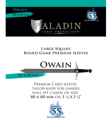 NSKN Games Paladin-Owain «Large Square» 80mm X 80mm / 55 Sleeves