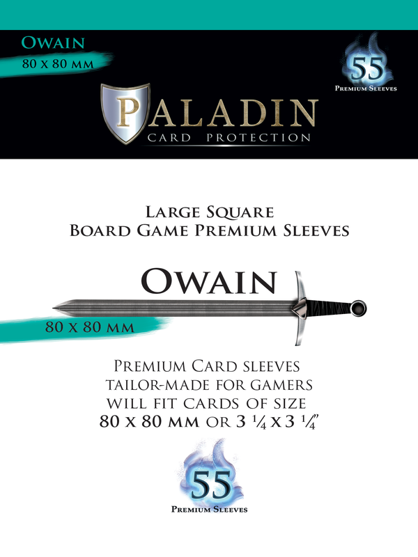Board&Dice Paladin-Owain «Large Square» 80mm X 80mm / 55 Sleeves
