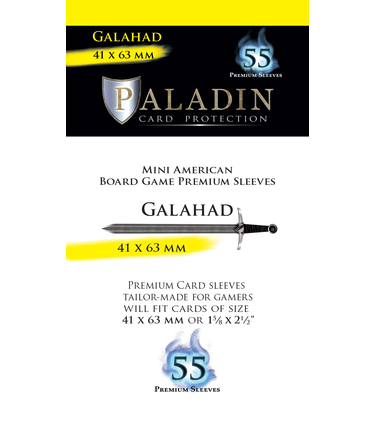 Board&Dice Paladin-Galahad «Mini American» 41mm X 63mm / 55 Sleeves
