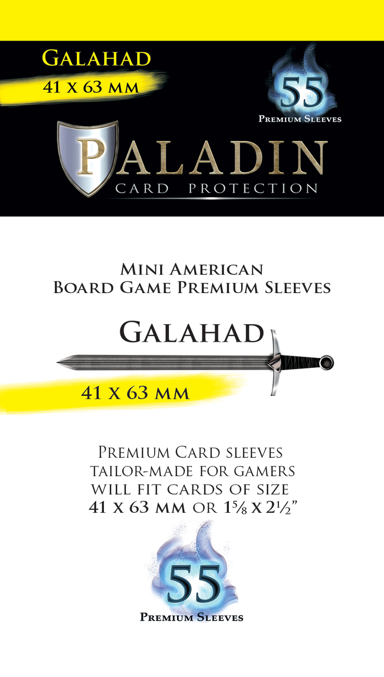 Board&Dice Paladin-Galahad «Mini American» 41mm X 63mm / 55 Sleeves
