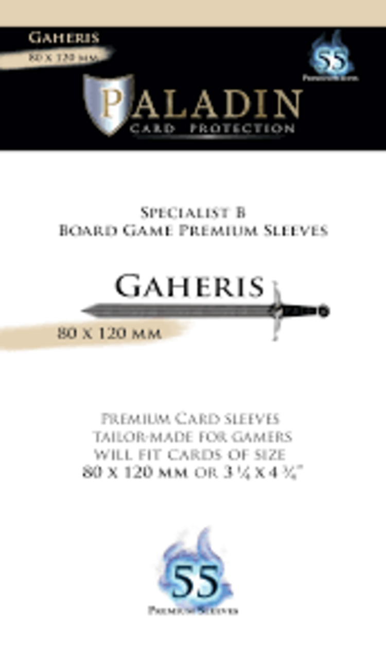 Board&Dice Paladin-Gaheris «Specialist B Board Game» 80mm X 120mm / 55 Sleeves