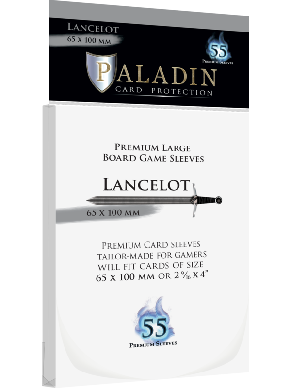 Board&Dice Paladin-Lancelot «Large Board Game» 65mm X 100mm / 55 Sleeves