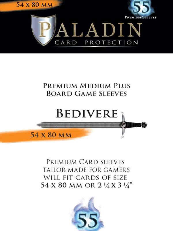 Board&Dice Paladin-Bedivere «Medium Plus Board Game» 54mm X 80mm / 55 Sleeves
