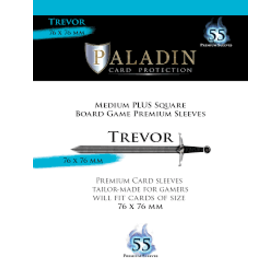 Board&Dice Paladin-Trevor «Medium Plus Square» 76mm X 76mm / 55 Sleeves
