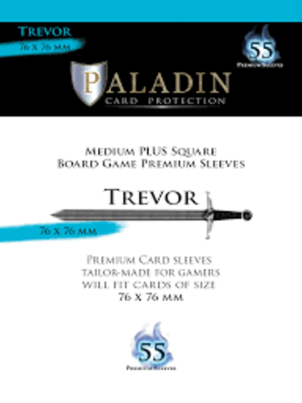 Board&Dice Paladin-Trevor «Medium Plus Square» 76mm X 76mm / 55 Sleeves