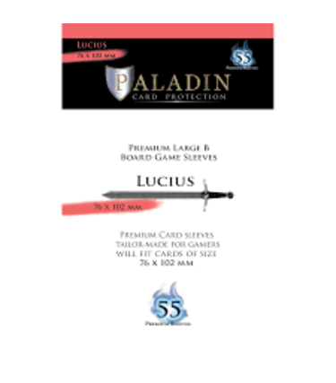 Board&Dice Paladin-Lucius «Premium Large B» 76mm X 102mm / 55 Sleeves