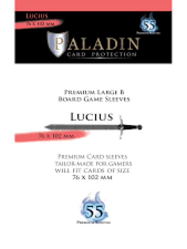 Board&Dice Paladin-Lucius «Premium Large B» 76mm X 102mm / 55 Sleeves